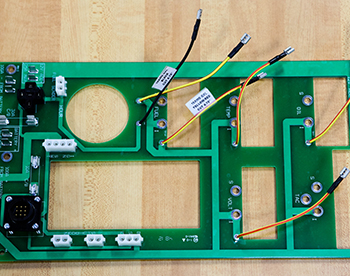 An Image of a Through Hole PCB Board
